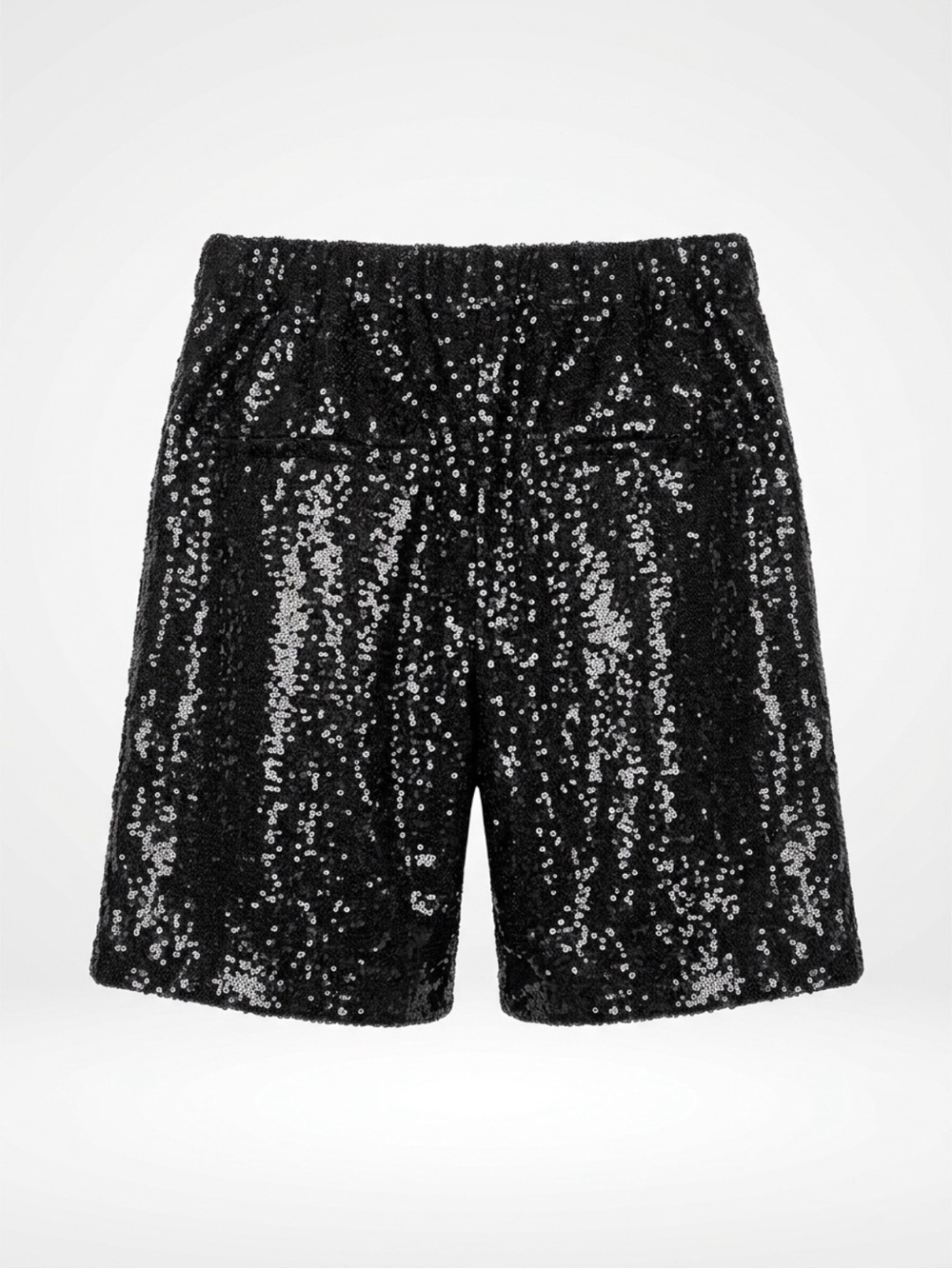 Free People Black Sequin High Waist Shorts